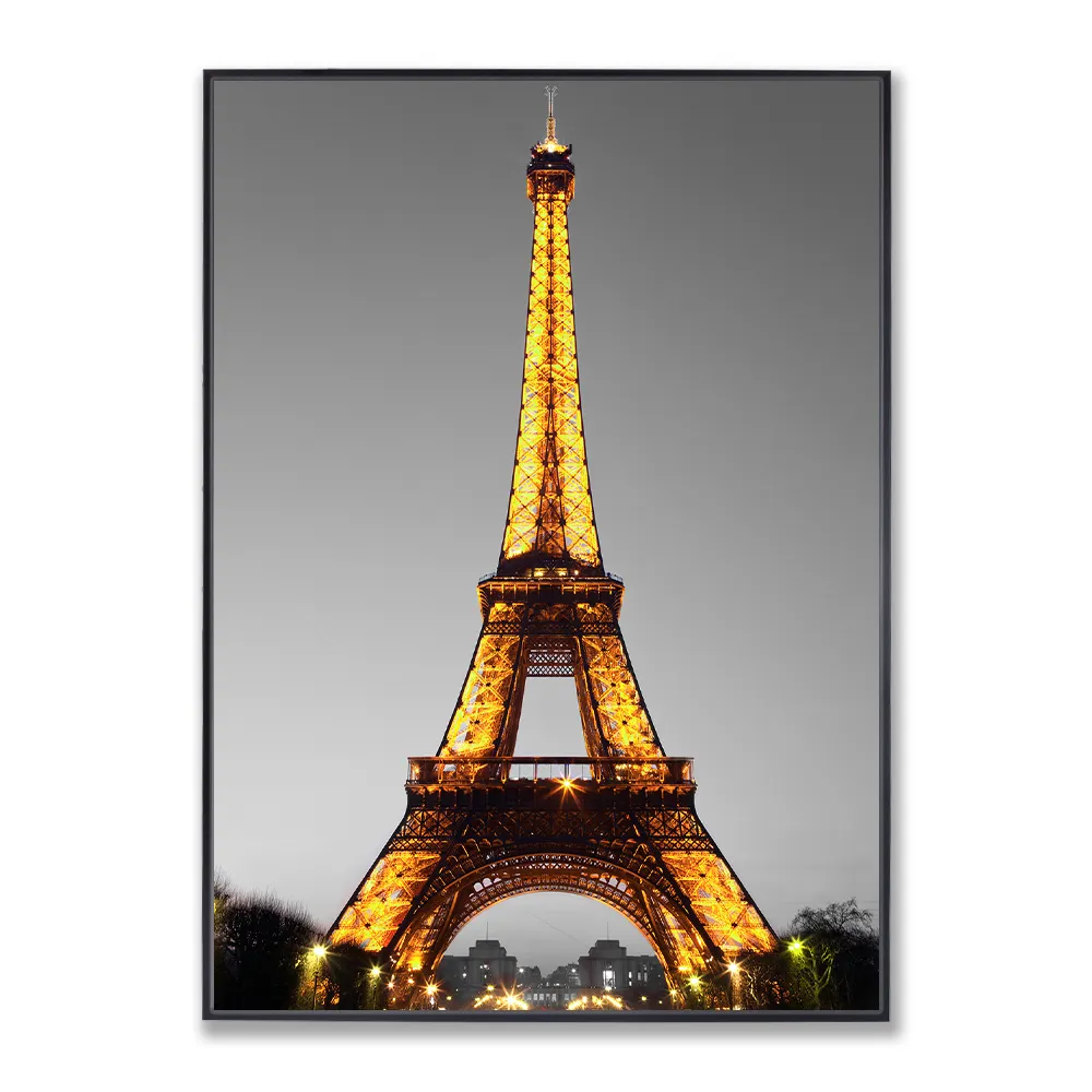 드롭 배송 개인 맞춤형 그림 인쇄 50x70 파리 에펠 탑 부동 액자 벽 그림 예술 포스터
