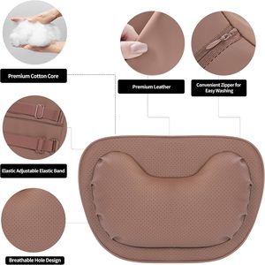 Ensemble de coussins de siège de voiture de luxe - Housse en nylon premium, massage rafraîchissant, soutien lombaire, fermeté douce, soulagement des douleurs dorsales, ajustement universel - Product Image 2