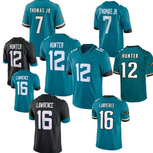 Vendita all'Ingrosso di Prodotti Ricamati Jacksonville # 7 Thomas Jr # 12 Hunter # Maglia da Football Americano Lawrence 16 - Product Image 1