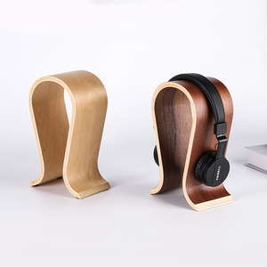 Classico supporto per cuffie <span class=keywords><strong>scuro</strong></span> in legno naturale decorazioni per la casa decorazioni per la casa - Product Image 5