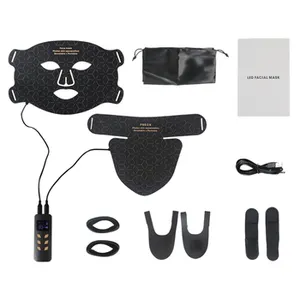 Sgrow oem/odm gesichts silikon rot led lichttherapie infrarot led weiche maske rotlicht maske flexibel