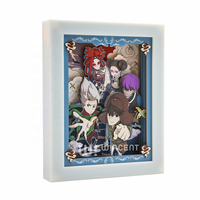 Lampe LED Wincent 3D en papier découpé, boîte à lumière, personnage d'anime, lampe de nuit, diorama superposé, cadre décoratif pour la maison, cadeau créatif