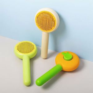 Peigne de toilettage pour chats et chiens, autonettoyant, à un seul bouton, outil de démêlage automatique pour l'élimination des poils d'animaux, fabriqué en Chine - Product Image 3