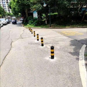 أعمدة فولاذية مجلفنة مضادة للاصطدام، أعمدة ثابتة لمواقف السيارات في مراكز التسوق، أعمدة تحديد المساحات عالية الكثافة - Product Image 2