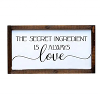 Meilleure vente Plaque de décoration murale en bois poli personnalisée Plaque de cuisine salle à manger pour pendaison de crémaillère cadeau personnalisé