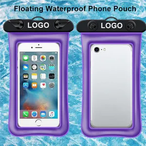 Factory Wholesale Pvc Waterproof Floating Phone Pouch Outdoor Travelling Swimming Dry Beach Bag Custom Pvc Waterproof Phone