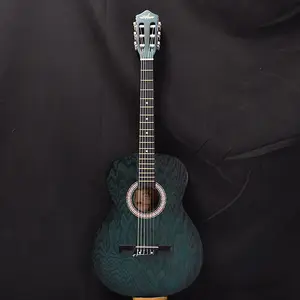 Guitare classique 39 pouces nord-est de la chine frêne tilleul coin arrondi nouvelle guitare acoustique folk pratique guitare prix bon marché