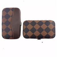 Vente en gros Ensemble de manucure pour hommes Étui en cuir Coupe-ongles en acier inoxydable Ensemble portable Autres outils à main