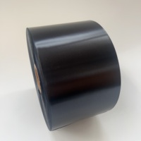 Ruban de satin blanc et noir de 10 cm en stock
