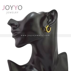 Orecchini tagliati per ragazze orecchini <span class=keywords><strong>stile</strong></span> semplice da <span class=keywords><strong>donna</strong></span> in acciaio inossidabile orecchini minimali parte del corpo umano Piercing tatuaggio orecchino cristallo - Product Image 5