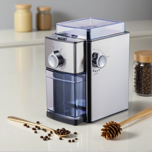 เครื่องบดเอสเพรสโซ่ไฟฟ้าทำจากสเตนเลสสตีลขนาด40มม. 110V 1zpresso อุปกรณ์ขูดเสี้ยนแบบมืออาชีพ DF64สำหรับใช้ในบ้านสำนักงาน - Product Image 4