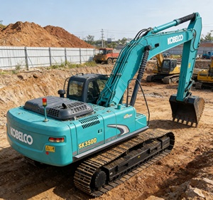 Excavatrices sur chenilles hydrauliques d'occasion Kobelco SK350 d'origine, 35 tonnes, SK350D Kobelco 350, grandes excavatrices d'occasion - Product Image 1