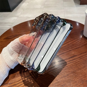 <b>For</b> iPhone 16 Plating Frameless <b>Camera</b> Protector Clear Phone Case <b>for</b> iPhone 16 Pro Max Ultra Thin Transparent <b>PC</b> Cover - Product Image 2