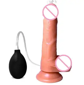Gode éjacule réaliste de 8,2 pouces pour femmes godes anaux avec ampoule de lavement jouets sexuels pour femmes gode éjaculant avec ventouse %