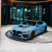 Lèvre de pare-chocs avant en fibre de carbone sèche style CM pour BMW M8 F91 F92 F93, finition brillante, ajustement parfait, kit carrosserie de mise à niveau, accessoires automobiles, vente en gros