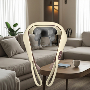 Masajeador de cuello y hombros Shiatsu portátil con calefacción para uso en oficina, hogar y viajes - Product Image 2