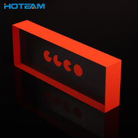 Hoteam – bloc acrylique transparent en résine pour bureau, avec 17 ans d'expérience, par Sublimation