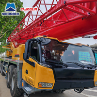 Équipement de levage hydraulique d'occasion lourd de 100 tonnes, grues mobiles sur camion d'occasion STC1000C5-8 pour usage industriel