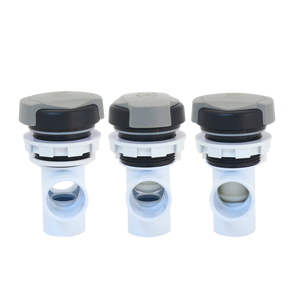 Vanne de dérivation à 2 voies portable en plastique moderne pour spa, modèle HT-B331-5 gris, avec 40 jets pour cascade de spa - Product Image 5