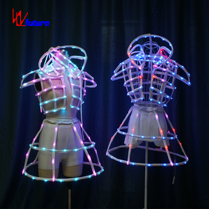 Popular LED Luminous Exotic Dancewear Pole Dancewear Lingerie Sexy <strong>Stripper</strong> <strong>Outfits</strong> - Product Image 5