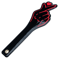 BLQ OEM Pagaies de fessée SM en forme de cœur, taille réglable, fouet de bondage BDSM, en cuir PU imperméable noir, certifiées CE ROHS, pour adultes