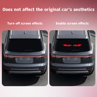Pantalla LED para la Parte Trasera del Automóvil LOY, Letrero LED con Ojos de Diablo Desplazables, Flexible para el Parabrisas de Camiones de Diferentes Tamaños