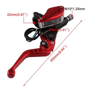 Maître-cylindre de frein hydraulique pour moto Mochi avec levier réglable et ensemble d'embrayage pour montage universel - Product Image 3