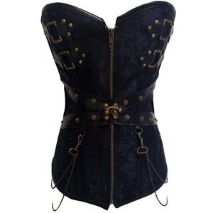 Noir Vintage Corset Gothique Steampunk Vêtements Corset <span class=keywords><strong>grande</strong></span> <span class=keywords><strong>Taille</strong></span> et Bustiers - Product Image 1