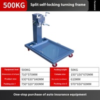 Banc de travail pour révision de moteur de véhicule de grande taille, cadre basculant essence/diesel, démontage, entretien, support pour outils de véhicule