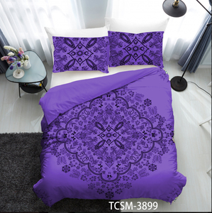 Gran oferta, tapiz de <span class=keywords><strong>Mandala</strong></span>, juego de cama de tela de algodón, juego de sábanas con dos fundas de almohada, colcha Bohemia Dabu, funda de cama - Product Image 5