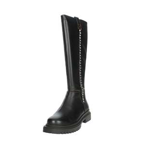 Bottes hautes pour femme Manufacture D'Essai en cuir noir avec détails en cristal - Product Image 6