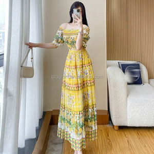 Vestido Bohemio Indio Kasturi Elegante y a la Moda, Corte Entallado, Alta Calidad, Último Diseño, Precioso Chifón de Manga Corta - Product Image 5