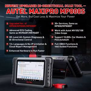 Autel MaxiPRO MP808S Scanner OBD2, contrôle bidirectionnel, outil de diagnostic complet du système, codage ECU, 30+ fonctions de réinitialisation, PK MK808BT PRO - Product Image 2