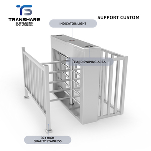 Lối đi đơn cho trẻ em công viên hướng dẫn sử dụng cổng xoay nửa chiều cao với hệ thống kiểm soát truy cập thẻ tự động kiểm soát truy cập an ninh - Product Image 5