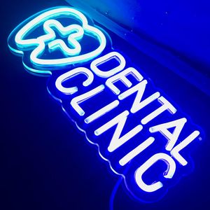 Insegna al Neon LED Dimmerabile USB per Clinica Dentistica Neonawall, Decorazione Murale per Sala d'Attesa di Studi Ortodontici, Segnaletica per Attività di Igiene - Product Image 3