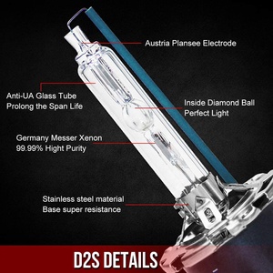 Nuevas bombillas de xenón LED D2S de 35W, 4300K, 5000K, 6000K, 8000K, bombillas de Faro de vidrio, halógeno y xenón para coche BMW 12V HID D4S D4R - Product Image 5