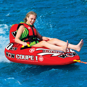 JOSEN Tubo de remolque inflable flotante para deportes acuáticos, para adultos, de PVC, con cubierta para deportes acuáticos - Product Image 1