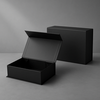 Caja de Regalo de Cartón de Lujo Reciclable, Rígida con Tapa Magnética, Logotipo Personalizado, Embalaje de Papel Plegable de Alta Gama para Calcetines con Esponja de Piel en Relieve