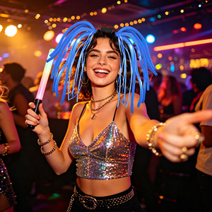 Bandeau LED Lumineux pour Dreadlocks, Accessoire Cheveux Clignotant pour Enfants et Adultes, Idéal pour Anniversaires, Carnavals, Fêtes, Fournitures en Gros - Product Image 5