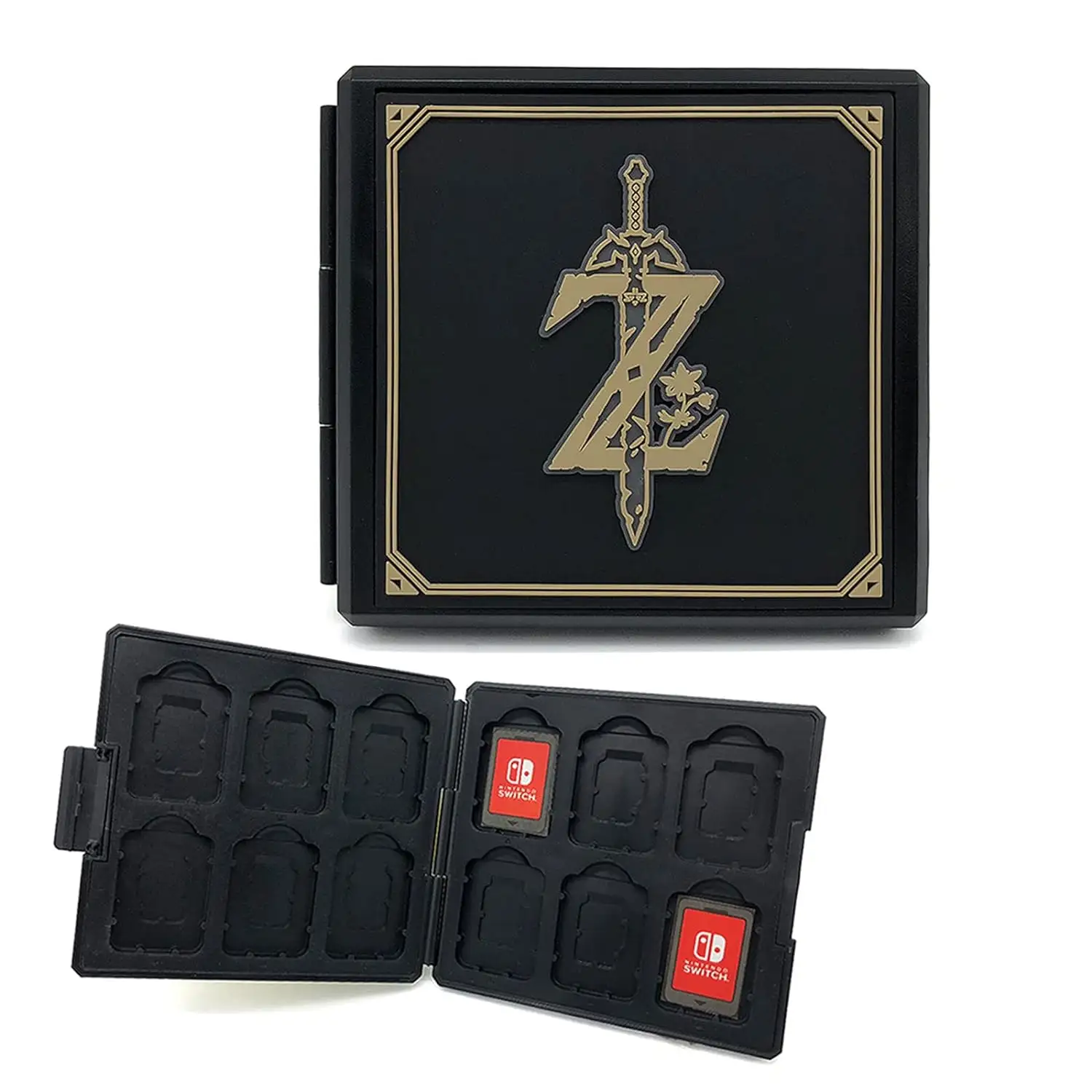 Cangkang keras mini kartrid Game kartu memori 12 Slot ABS 3D pencetakan kotak pelindung casing untuk Nintendo Switch OLED Lite