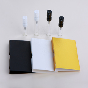 ขวดน้ำหอมขนาดมินิ 1 มล. 2 มล. สีดำขาว สไตล์ฝรั่งเศส ขวดแก้วเปล่าสำหรับใส่ตัวอย่างน้ำหอม พร้อมการ์ด - Product Image 6