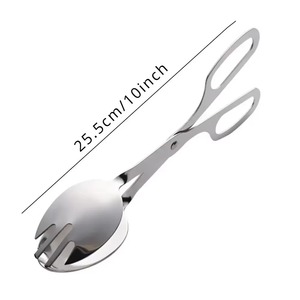 1 pièce Pince de cuisine robuste en acier inoxydable pour salades, mini-gâteaux, pâtisseries, pain et steaks - Product Image 4