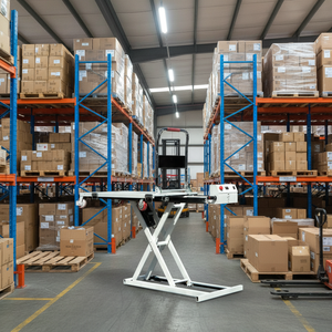 Chariot élévateur, capacité de charge 500 kg, hauteur réglable de 0,8 à 1,5 mètre, entraînement hydraulique électrique, chariot élévateur portable - Product Image 3