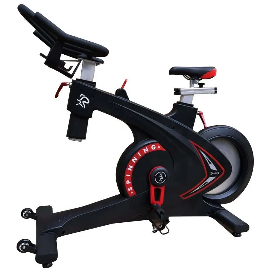 Treino fitness exercício em casa equipamento de ginásio comercial magnético girando bicicleta