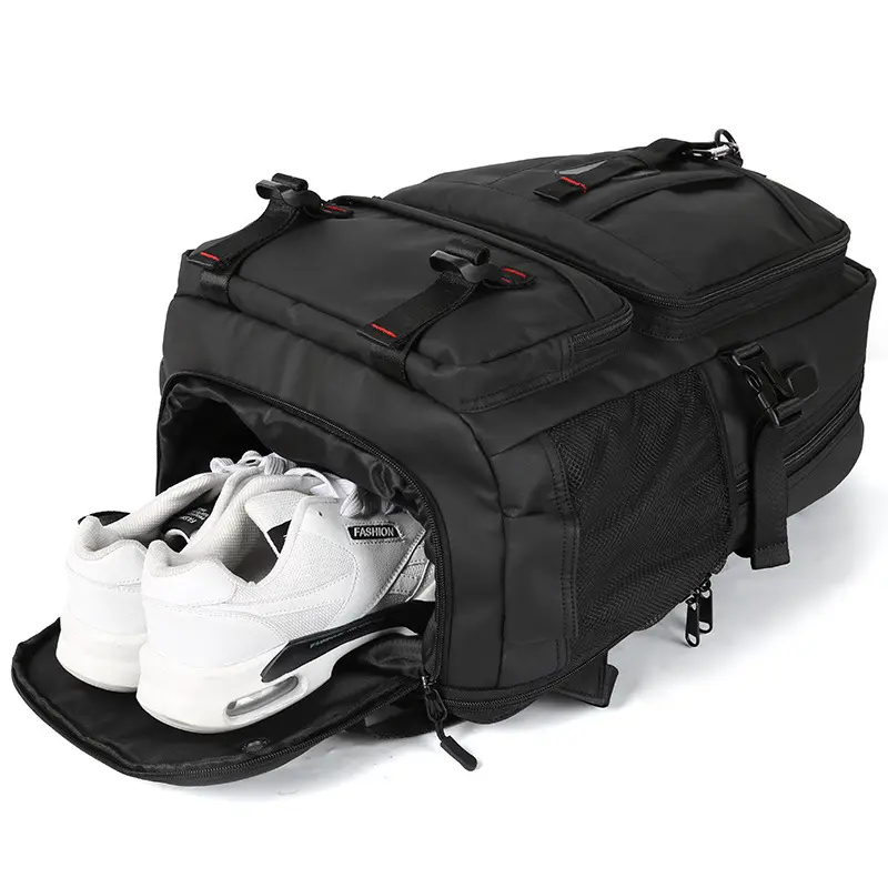 SB116 गर्म बेचने बड़ी क्षमता महिला यात्रा ज्वार आउटडोर प्रकाश यात्रा पर्वतारोहण बैग स्कूल बैग के साथ जूता घटक