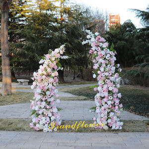 Arche de fleurs artificielles LANJO pour mariage, arrangement de roses multicolores personnalisé, amovible, réglable, durable, hauteur 5-6 pieds, 4-5 pieds pour mariage - Product Image 6