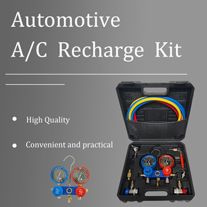 Juego de Manómetros de Latón de 4 Vías de Primera Calidad para Refrigerantes R134a, R410a, R404a y R22, Kit-001 - Product Image 5