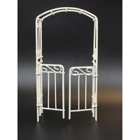 Arco de Jardín Moderno Mini ZICOM Alemania Modelo 9069-G1038-W Blanco Fácil de Montar Cercas para Granjas y Balcones