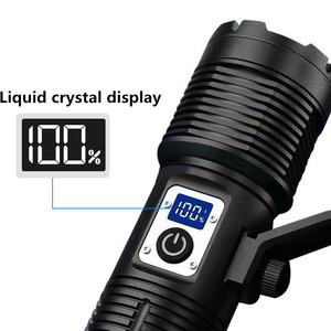 Đèn pin chiến thuật zoom thu phóng mới, sạc <span class=keywords><strong>USB</strong></span>, hợp kim nhôm trắng, đèn <span class=keywords><strong>LED</strong></span> với nguồn sáng 4000 lumen - Product Image 4