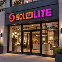 Enseigne lumineuse Gozone en lettres, panneau LED personnalisé en acrylique, enseigne directionnelle décorative pour showroom/entrée de magasin, IP65